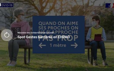 Gestes barrières en EHPAD (Ministère des Solidarités et de la Santé)